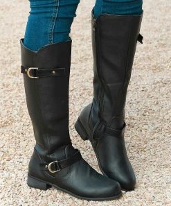 Discount 🥰 ROSY Black Mid-Calf Boot - 👩 Women 🎁