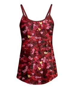 Hot Sale 🧨 Lily Red & Pink Heart Confetti Velvet Tank - Plus ✨