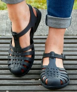 Top 10 🔔 ROSY Black Caged Jelly 🩴 Sandals - 👩 Women 🥰