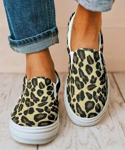 Best Pirce ⌛ ROSY Brown & Beige Leopard Slip-On 👟 Sneaker - 👩 Women 🥰