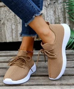 Promo ✔️ ROSY Khaki Lace-Up 👟 Sneaker - 👩 Women 😀