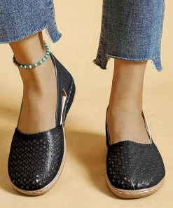 Cheapest 😀 ROSY Black Perforated Flat - 👩 Women 🥰