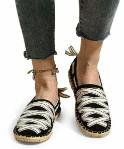 Best Sale 🥰 ROSY Black Crisscross Slip-On Espadrille - 👩 Women ⌛