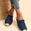 Flash Sale 😀 ROSY Blue Denim Espadrille Mule - 👩 Women 👍
