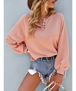 Best Pirce 🔔 Gaovot Pink Button-Detail Sweater - 👩 Women 😍 -ROSY SHOP zu107566525 alt 2 tm1659465135