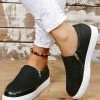 Wholesale 👏 ROSY Black Zip-Accent Slip-On 👟 Sneaker - 👩 Women 🌟