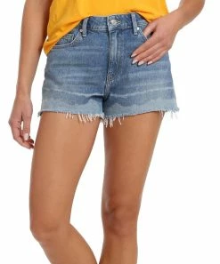 Best reviews of 👍 Mavi Mid-Blue Denim Rosie Cutoff Shorts - 👩 Women ⌛