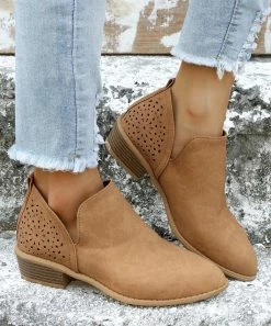 Brand new 💯 ROSY Camel Hollow-Out Accent Bootie - 👩 Women 🤩