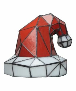 Brand new 💯 River Of Goods Red Santa Hat Stained Glass Table Lamp 🤩 -ROSY SHOP zu108797012 alt 4 tm1666618998