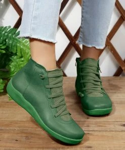 Best deal ❤️ ROSY Green Lace-Up Ankle Boot - 👩 Women 😀