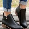 Best Sale 🤩 ROSY Black Double-Zip Ankle Boot - 👩 Women 🎉