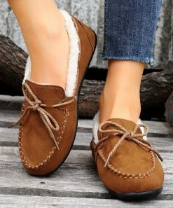 Wholesale 💯 ROSY Brown Faux-Fur Loafer - 👩 Women 🥰