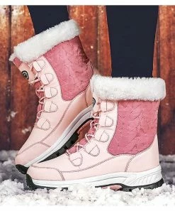 Best reviews of 🎉 ROSY Pink Faux Fur-Trim Winter Boot - 👩 Women 😉 -ROSY SHOP zu110799389 alt 4 tm1668712624