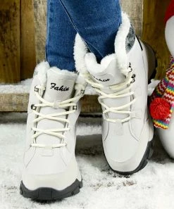 Cheap 🧨 ROSY Off-White Faux Fur-Lined Winter Boot - 👩 Women 🔔 -ROSY SHOP zu110799391 alt 4 tm1668712624