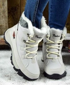 Cheap 🧨 ROSY Off-White Faux Fur-Lined Winter Boot - 👩 Women 🔔
