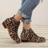 Budget 🎁 ROSY Brown Leopard Round-Toe Ankle Boot - 👩 Women 🧨