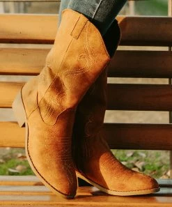 Best deal 🎉 ROSY Brown Cowboy Boot - 👩 Women 🎉