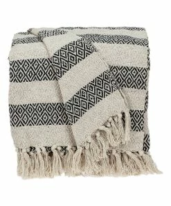 Brand new ✔️ Parkland Collection Beige Rosie Stripe Woven Throw 👏