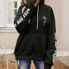 Top 10 😍 Romantichut Black 'Rose For You' Hoodie - 👩 Women 🎁