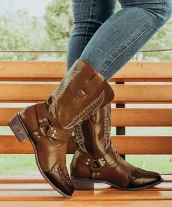 Brand new 🔔 ROSY Yellow Brown Cowboy Boot - 👩 Women 😀