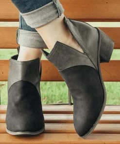 Budget ❤️ ROSY Black Side-Slit Ankle Boot - 👩 Women 🛒